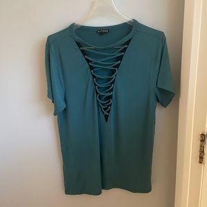 Express Ladder Cutout Shirt